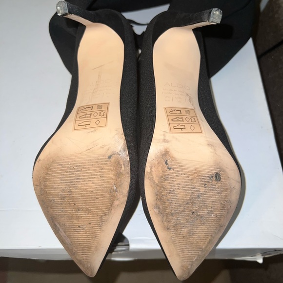 Kianiel-98 Aldo spiked heel over the knee laced up boots - Picture 9 of 13